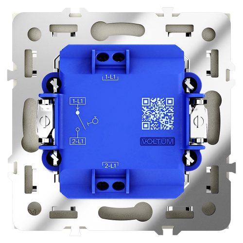 Кнопка без фиксации 1-кл., Шелк, S70 Voltum VLS010604