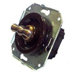 Выключатель повор. на 2 положения перекрестный (внутренний монт.), коричневый, Salvador CL31BR