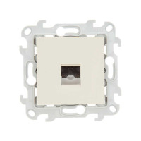 Розетка телефонная RJ11, Слоновая кость, Simon 24 2410480-031