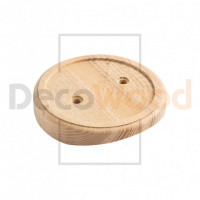 Накладка под расп. коробку Petrucci на бревно D300 мм, ясень без тонировки, DecoWood ОМРКП-300