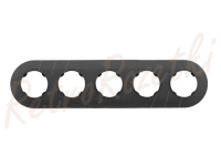 Рамка 5 местная пластик, овал, Графит, Прованс Bylectrica ЮЛИГ.735212.505