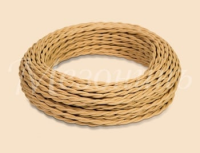 Ретро кабель витой 2x1,5 Песочное золото, ТМ МезонинЪ GE70111-32 (1 метр)