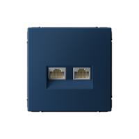 Розетка компьютерная 2-ая RJ45 Cat. 5e, Аквамарин, ArtGallery SE GAL001185