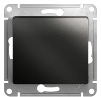 Выключатель 1 кл. проходной, Антрацит, Glossa SE GSL000761