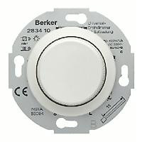 Светорегулятор поворотно-нажимной, Белый, Berker 294410