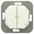 Выключатель кнопочный 2 кл. с подсветкой, Бежевый, серия Прованс, Bylectrica С510-3308