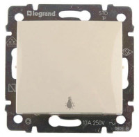 Кнопка без фиксации "лампа", слоновая кость, Valena Classic Legrand 774312