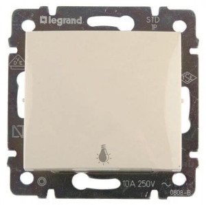 Кнопка без фиксации "лампа", слоновая кость, Valena Classic Legrand 774312