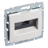 Розетка компьютерная RJ45 Cat. 6, белый, Valena Classic Legrand 774244