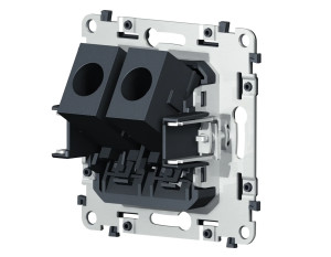 Механизм розетки комп. 2-ой RJ45 Cat. 6, Quant Ambrella Volt VM189