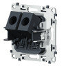 Механизм розетки комп. 2-ой RJ45 Cat. 6, Quant Ambrella Volt VM189