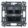 Механизм розетки комп. 2-ой RJ45 Cat. 6, Quant Ambrella Volt VM189