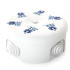 Распаечная коробка керамика D90х48, белый/гжель Lindas 33519