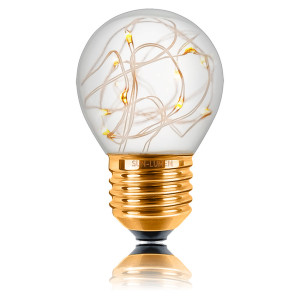 Декоративная светодиодная лампа LED G45 1Вт E27 желтый Sun Lumen 057-219