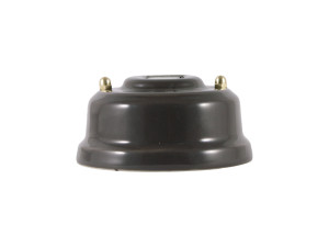 Розетка комп. RJ45 cat.6, керамика, Серый Grigio, золотистая фурнитура, Leanza РК6СЗ