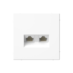 Розетка компьютерная 2-ая RJ45 Cat. 5e, Лотос, ArtGallery SE GAL001385