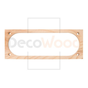 Накладка 3 местная под подрозетник Kopos на бревно D300 мм, Ясень без тонировки, DecoWood СМК3-300
