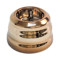 Ретро розетка керамическая с З/К, цв. медь, EDISEL GRANDE KGS-9CM