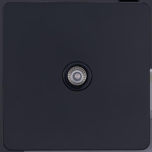 Розетка телевизионная TV(внутренний монт.), Черный, Leon Salvador SBAN11A1A14