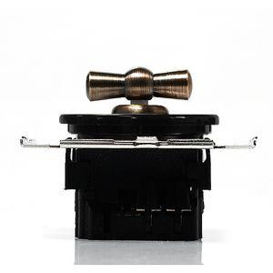 Выключатель повор. на 2 положения перекрестный (внутренний монт.), Черный, Salvador CL31BL