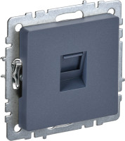 Розетка компьютерная RJ45 Cat. 6e, Маренго, Brite IEK BR-K10-2-K35
