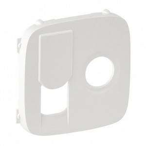 Лицевая панель розетки тв+комп. TV+RJ45, белая, Valena Allure Legrand 754835