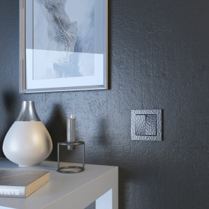 Выключатель 2 кл. проходной, Hammer серебряный, Werkel W1222006