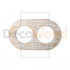 Рамка 2 местная деревянная под электрику ONEKEY, Белый с золотой патиной, DecoWood ROC*2-WG