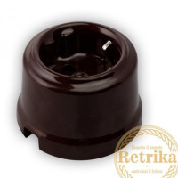 Розетка керамика телевизионная TV, коричневый, Retrika RS-TV-02