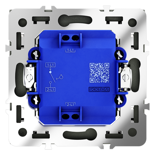 Кнопка без фиксации 1-кл., Графит, S70 Voltum VLS010607