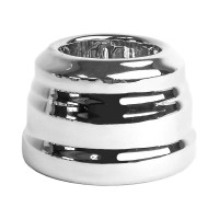 Ретро розетка керамическая с З/К, цв. серебро, EDISEL GRANDE KGS-5SM