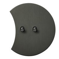 Выключатель тумблерный 2 кл. (внутренний монт.) цилиндр дополнит., Антрацит, Аrt Salvador EU020202B01