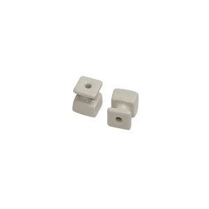 Керамический изолятор 20х24 мм, Белый, Кром Interior Electric ИК-К-02