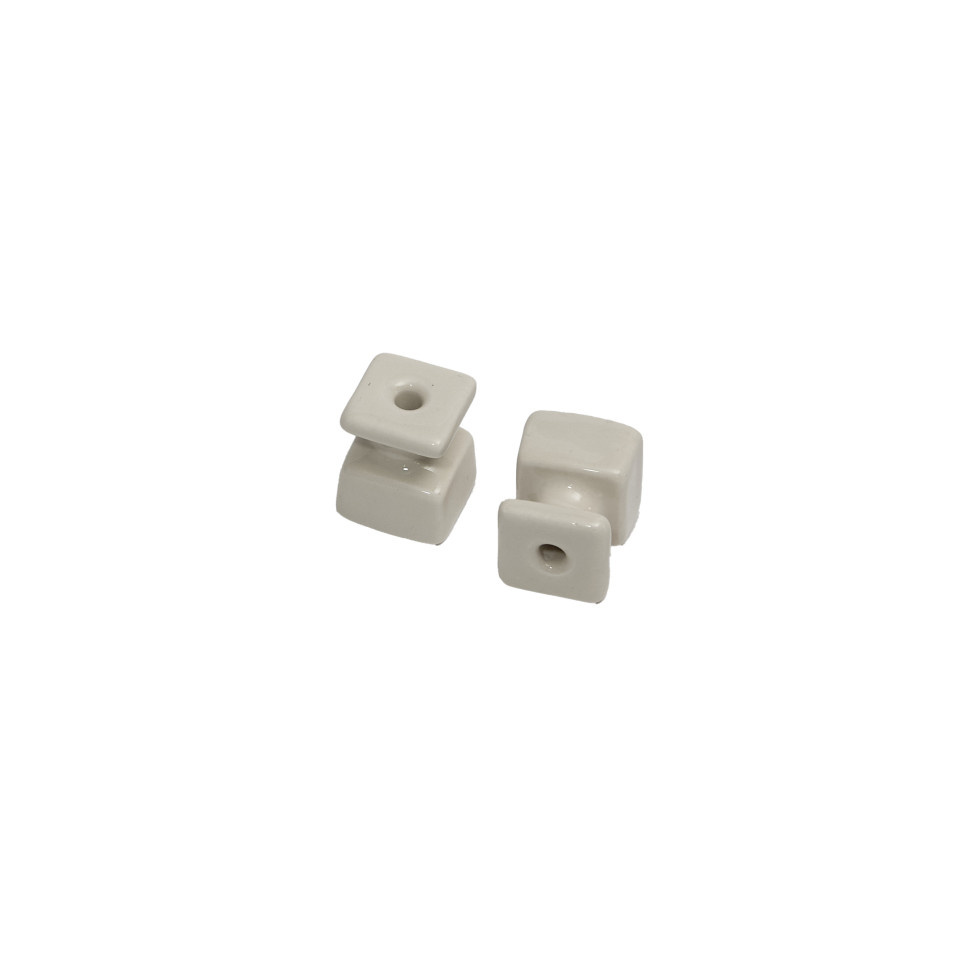 Керамический изолятор 20х24 мм, Белый, Кром Interior Electric ИК-К-02