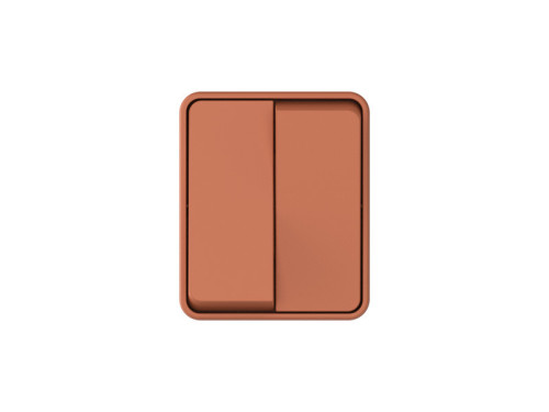 Выключатель 2 кл., влагозащищенный IP54, Терракотовый, AtlasDesign Profi54 SE ATN547051