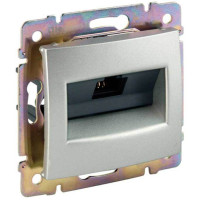 Розетка компьютерная RJ45 Cat. 6, алюминий, Valena Classic Legrand 770244