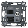 Механизм розетки комп.+тв. RJ45+TV Cat. 6, Quant Ambrella Volt VM195