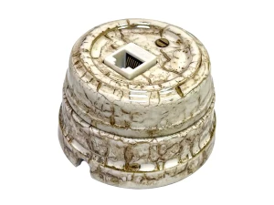 Розетка фарфоровая компьютерная RJ45, Дворцовый мрамор, ТМ МезонинЪ GE70341-19