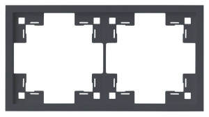 Рамка 2 местная, Базальт, Standart Rikett 35820 BT