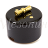 Выключатель фарфоровый 1 кл. проходной (2 положения), черный, ТМ МезонинЪ GE90404-05