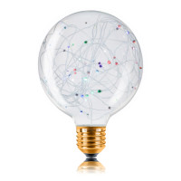 Декоративная светодиодная лампа LED G95 Starry 2Вт E27 RGB мигающая Sun Lumen 057-073