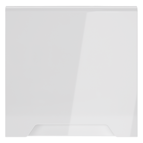 Лицевая панель для розетки с З/К, шторками и крышкой, Белый глянцевый, S70 Voltum VLS000801