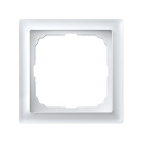 Рамка 1 местная, натуральное стекло, Белый матовый, ArtGallery SE GAL330101