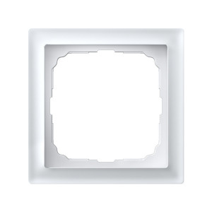 Рамка 1 местная, натуральное стекло, Белый матовый, ArtGallery SE GAL330101