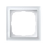 Рамка 1 местная, натуральное стекло, Белый матовый, ArtGallery SE GAL330101