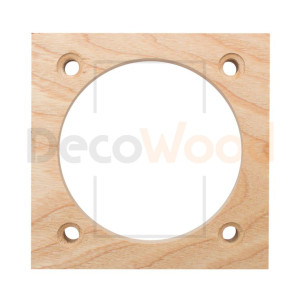 Накладка 1 местная под подрозетник Kopos на бревно D300 мм, Ясень без тонировки, DecoWood СМК1-300