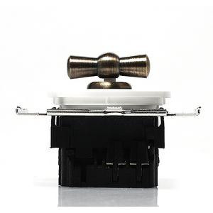 Выключатель повор. на 2 положения перекрестный (внутренний монт.), Белый, Salvador CL31WT