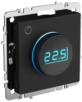 Терморегулятор теплого пола механический, Черный, Brite IEK BR-RT11-K02