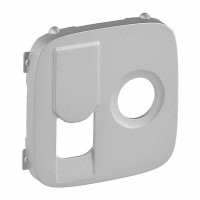 Лицевая панель розетки тв+комп. TV+RJ45, алюминий, Valena Allure Legrand 754837