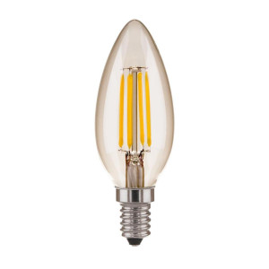 Лампа светодиодная филаментная Elektrostandard E14 9W 6500K прозрачная a056251